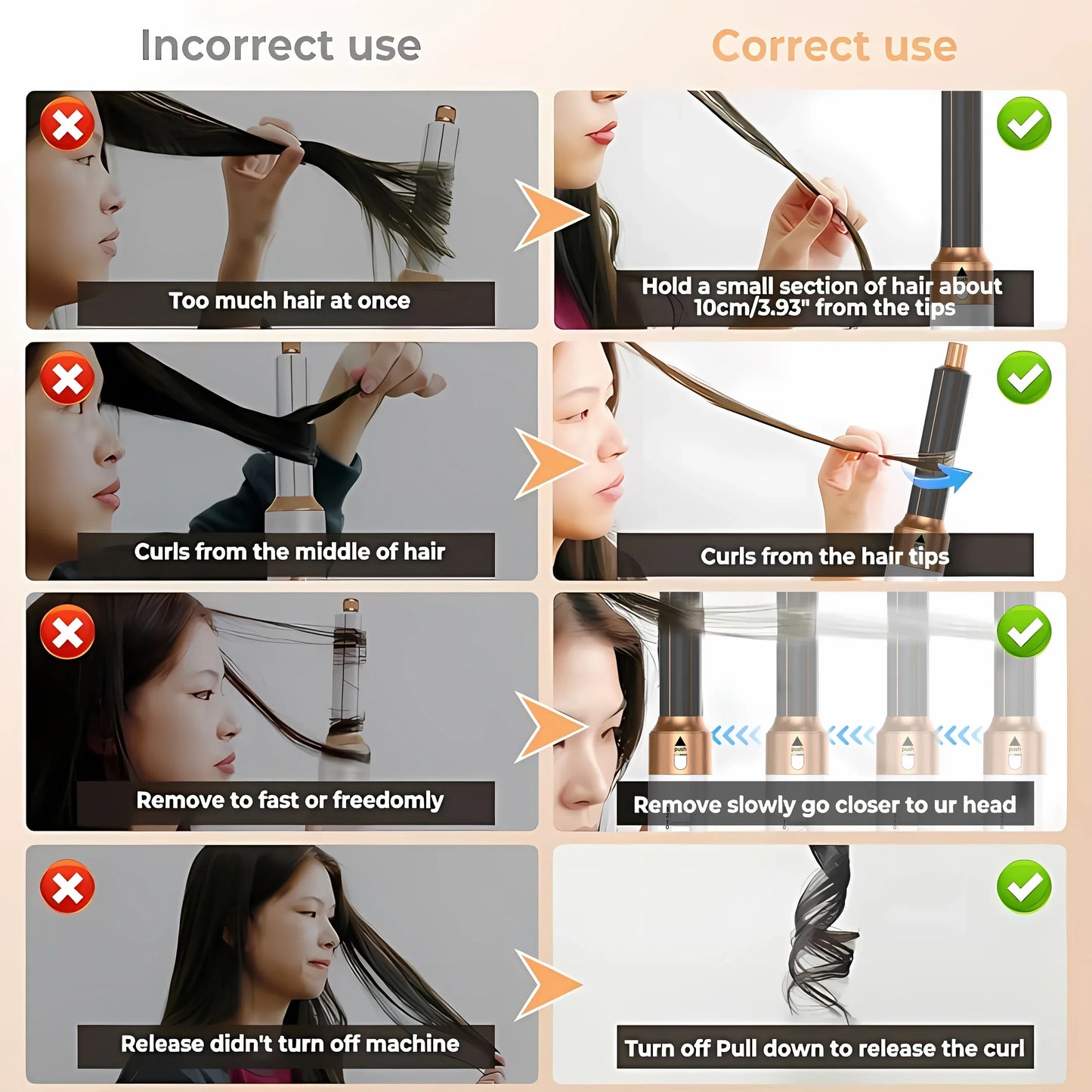 Xiaomi 5 in 1 Hair Dryer Hot Air Brush Comb Set Professional Curling Iron Hair Straightener Styling Tool For Airwrap Hair Dryer