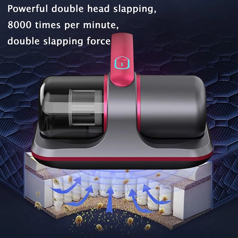 JDZD UV Handheld Vacuum Vacuum Bed Vacuum Cleaner Cordless UV Mattress Vacuum With Double Flapping Heads