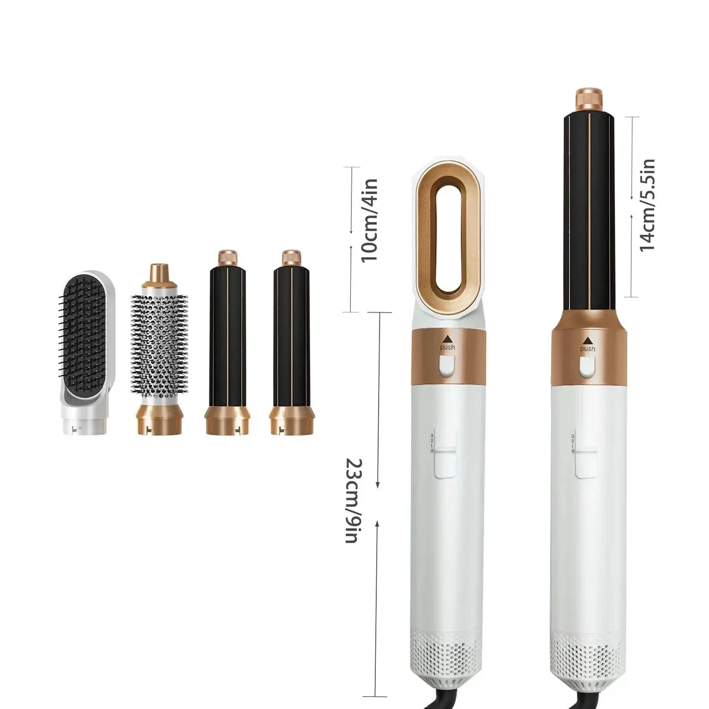Xiaomi 5 in 1 Hair Dryer Hot Air Brush Comb Set Professional Curling Iron Hair Straightener Styling Tool For Airwrap Hair Dryer