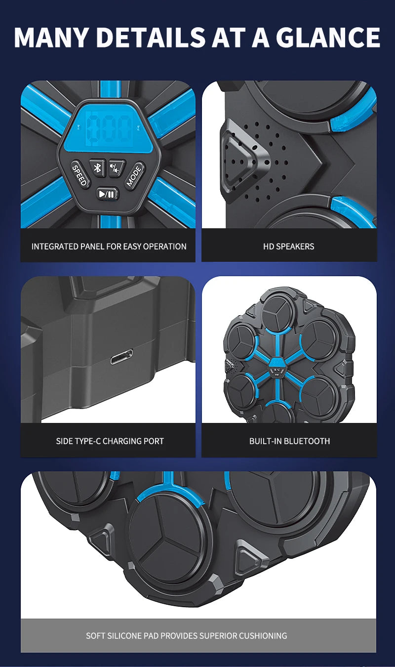 Smart Bluetooth Music Boxing Machine Fighting Fitness Home Boxing Wall Target Boxing Trainer Boxing Accessories Decompression