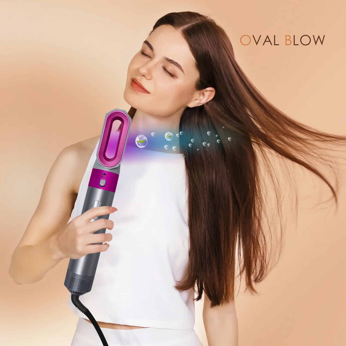 Xiaomi 5 in 1 Hair Dryer Hot Air Brush Comb Set Professional Curling Iron Hair Straightener Styling Tool For Airwrap Hair Dryer