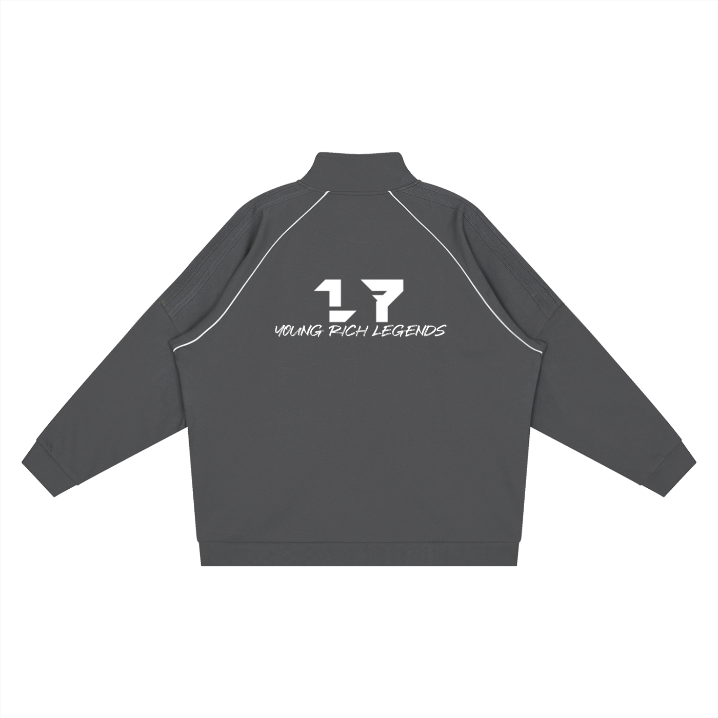 Reflection Striped Raglan Sleeve  Jacket