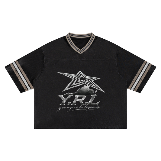 Unisex Boxy Striped Soccer Jersey