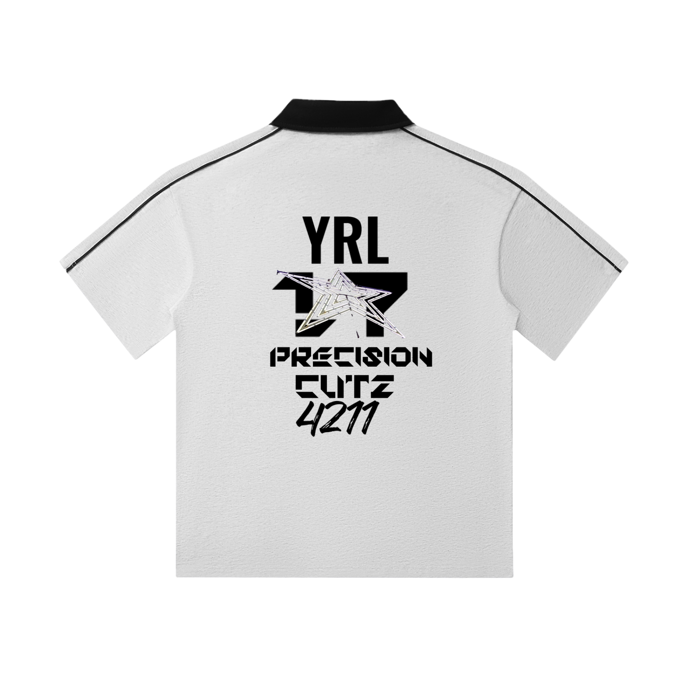 Contrast Collar Short-Sleeve Polo Shirt