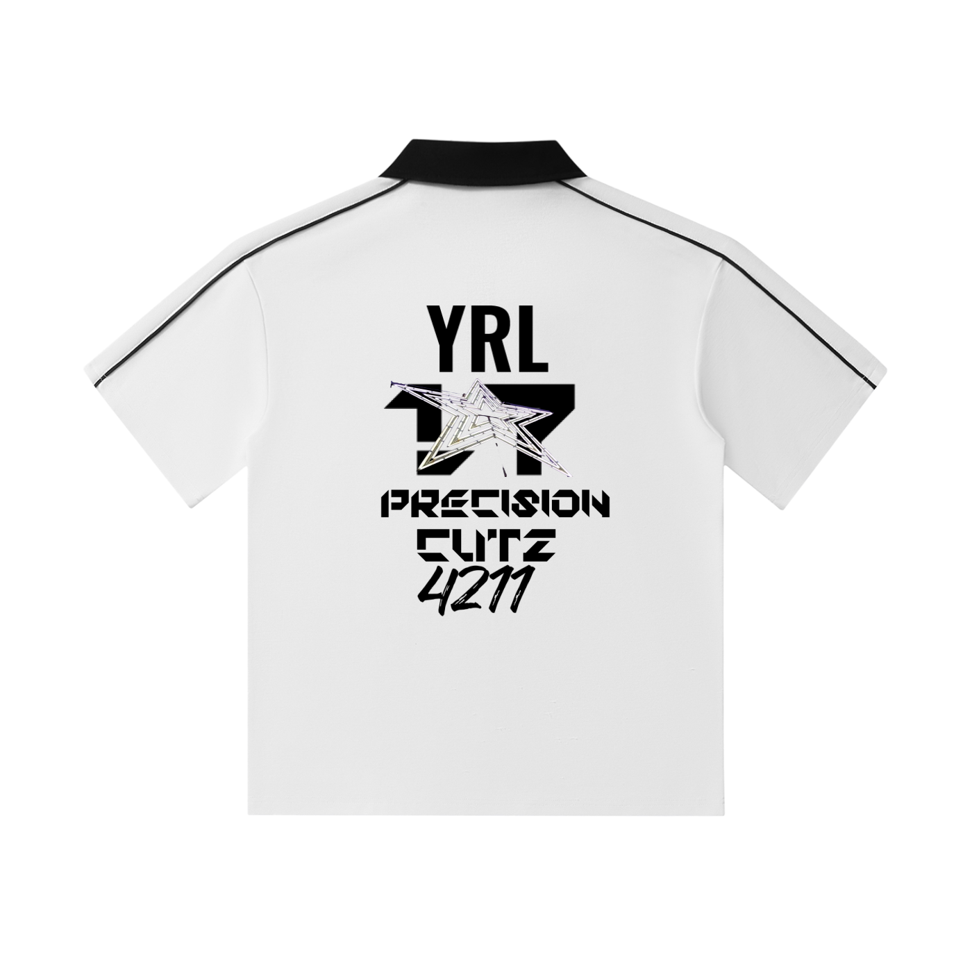 Contrast Collar Short-Sleeve Polo Shirt