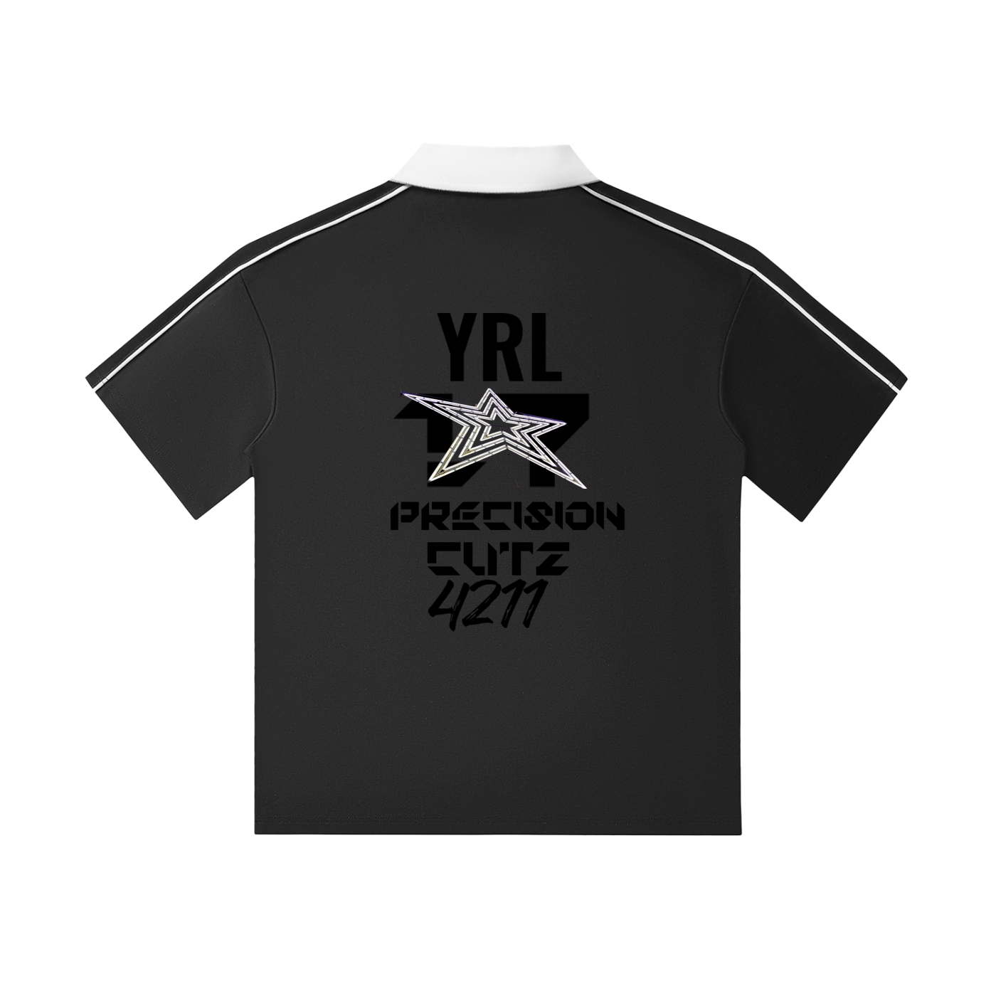 Contrast Collar Short-Sleeve Polo Shirt