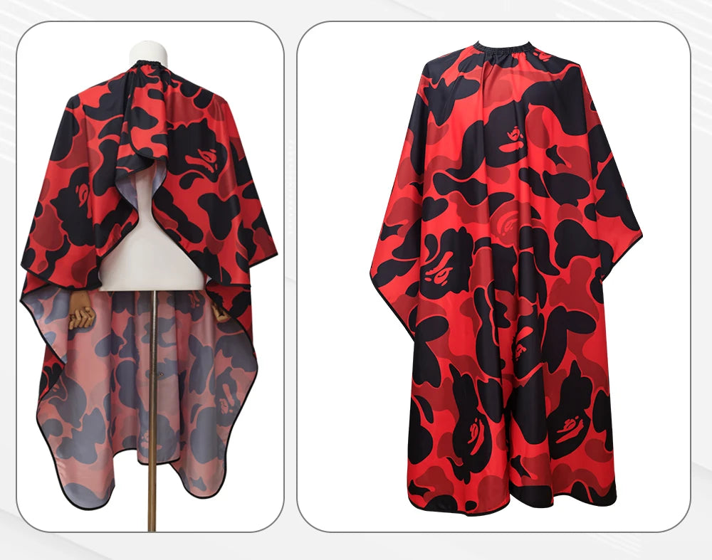 New Barber Hairdresser Camouflage Aprons Anti static Haircut Capes Professional Barbershop Waterproof Aprons Shawls Salon Tool