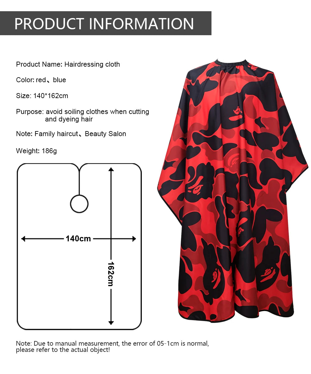New Barber Hairdresser Camouflage Aprons Anti static Haircut Capes Professional Barbershop Waterproof Aprons Shawls Salon Tool