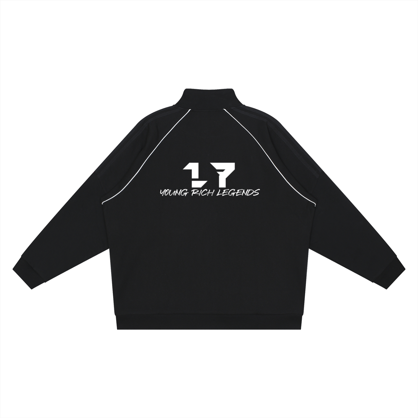 Reflection Striped Raglan Sleeve  Jacket