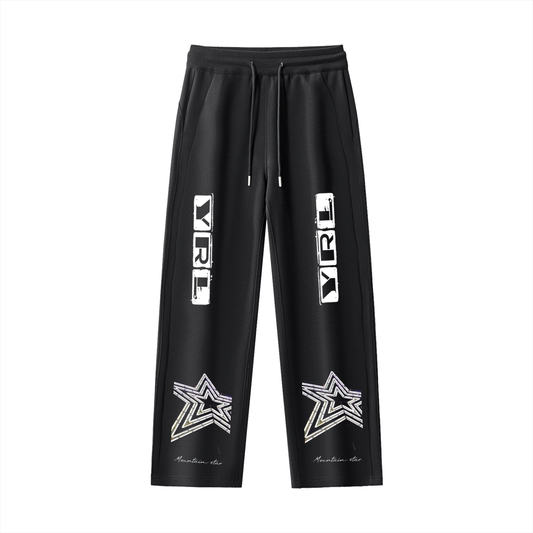 Essential Drawstring Straight-Leg Sweatpants