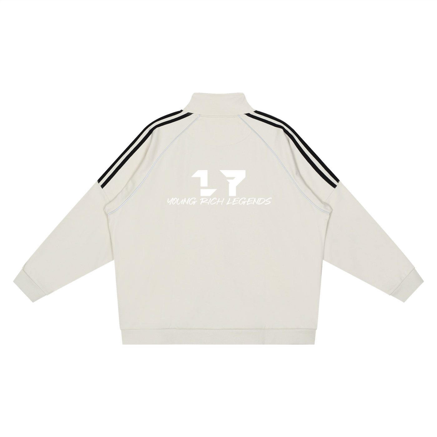 Reflection Striped Raglan Sleeve  Jacket