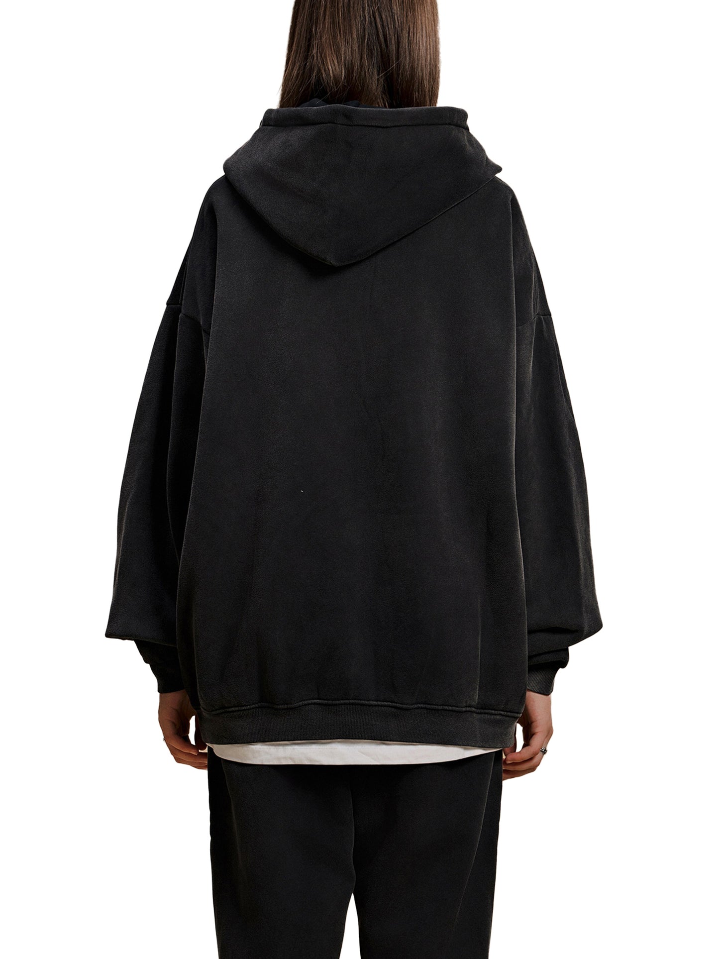 Sun Fade Contrast Tape Fleece Hoodie